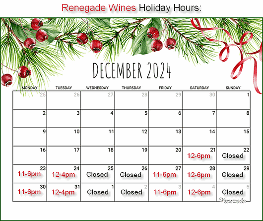 Holiday Hours