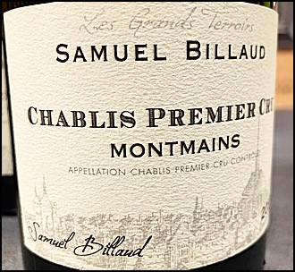 2022 Samuel Billaud Chablis 1er Cru Montmains