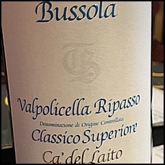 2019 Tommaso Bussola Ripasso della Valpolicella Classico Superiore Ca' del Laito (Italy, Veneto)