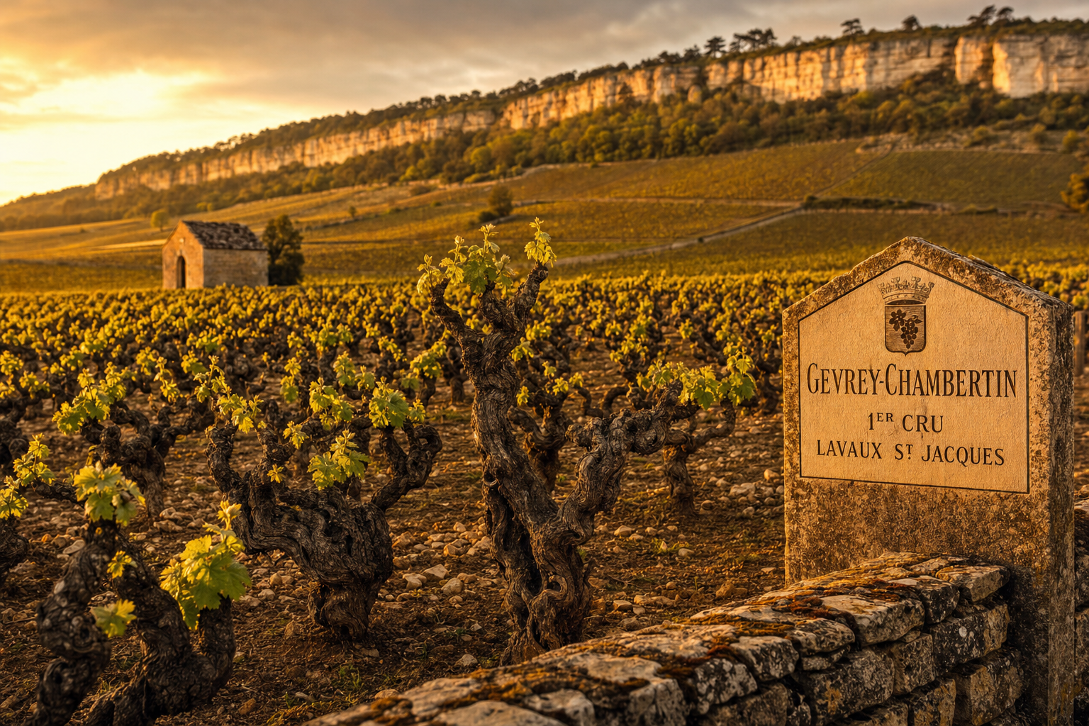 Grand Cru vineyards of Chambertin in Gevrey-Chambertin